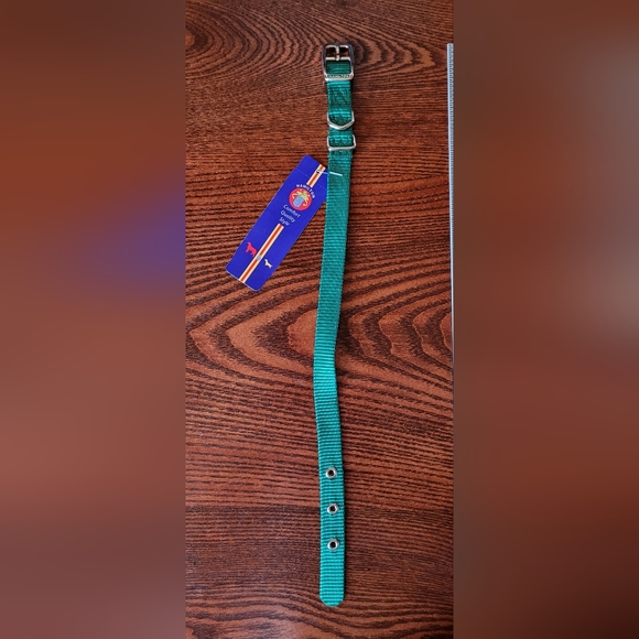 2 /$15 Hamilton Dog Collar Metal Buckle 16" Emerald Green - Picture 2 of 6